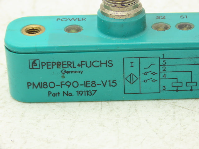 Pepperl+Fuchs 191137 PMI80-F90-IE8-V15 Inductive Positioning System 0-80mm Range