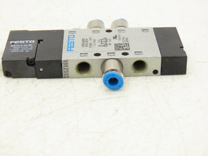 Festo CPE10-M1BH-5L-QS-4 Pneumatic Air Solenoid Valve 5/2-Way Monostable 24VDC