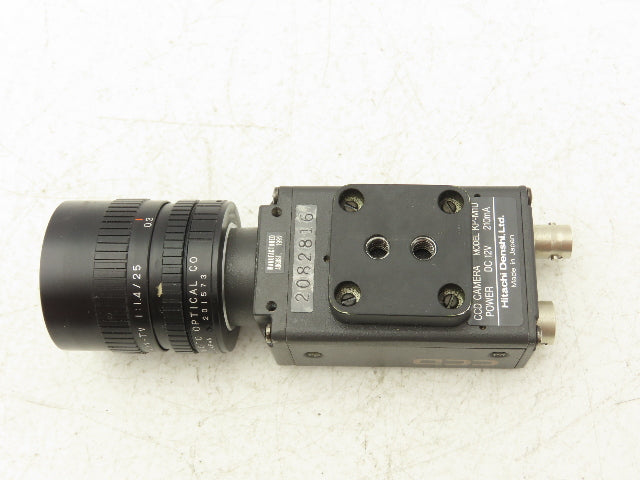 Hitachi Denshi KP-M1U CCD Camara 12VDC W/Fuji 201573 Lens Acuity AS-CLRS-017