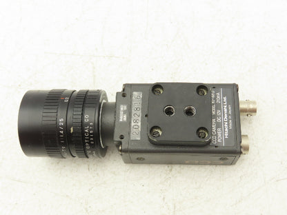 Hitachi Denshi KP-M1U CCD Camara 12VDC W/Fuji 201573 Lens Acuity AS-CLRS-017