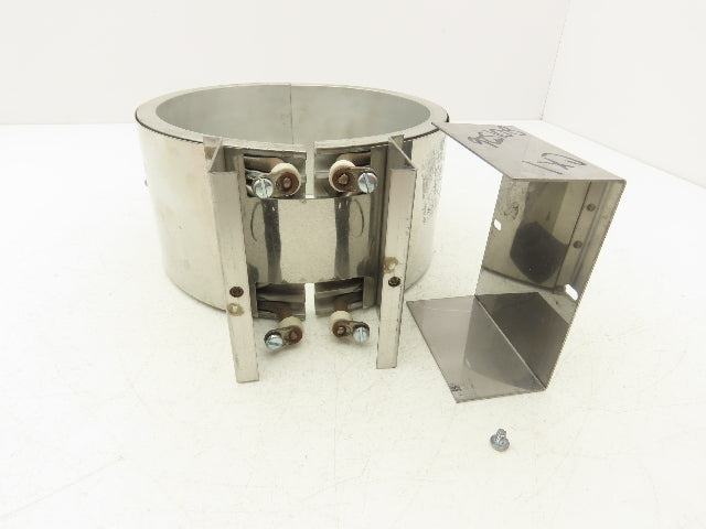 Tempco 0C260 8075F 0324 Band Heater 4"W x 7.25"ID 2800W 240V w/Cooling Tubes