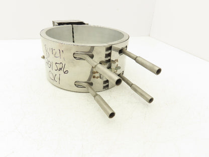 Tempco 0C260 8075F 0324 Band Heater 4"W x 7.25"ID 2800W 240V w/Cooling Tubes
