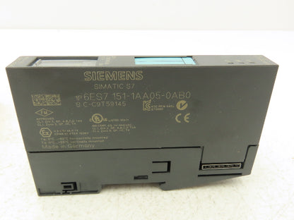 Siemens 6ES7 151-1AA05-0AB0 SIMATIC S7 ET200S Interface Module 24VDC