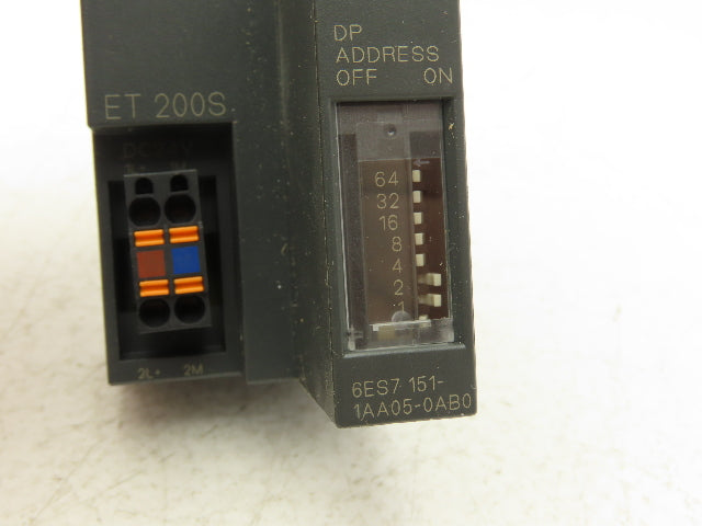 Siemens 6ES7 151-1AA05-0AB0 SIMATIC S7 ET200S Interface Module 24VDC