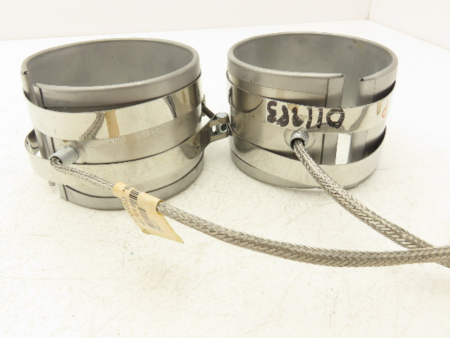 Big Chief BC17521A Steel Band Heater 3"Width x 4"ID 1200W 240V  Lot of 2