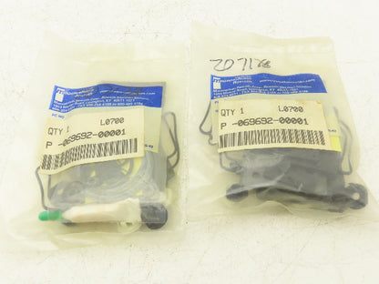 Mannesmann Rexroth P-069692-00001 Pneumatic Valve Repair Kit Lot of 2