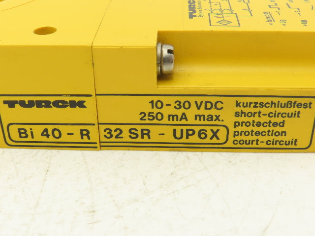 Turck BI40R-32SR-UP6X Industrial Inductive Ring Proximity Sensor 10-30VDC