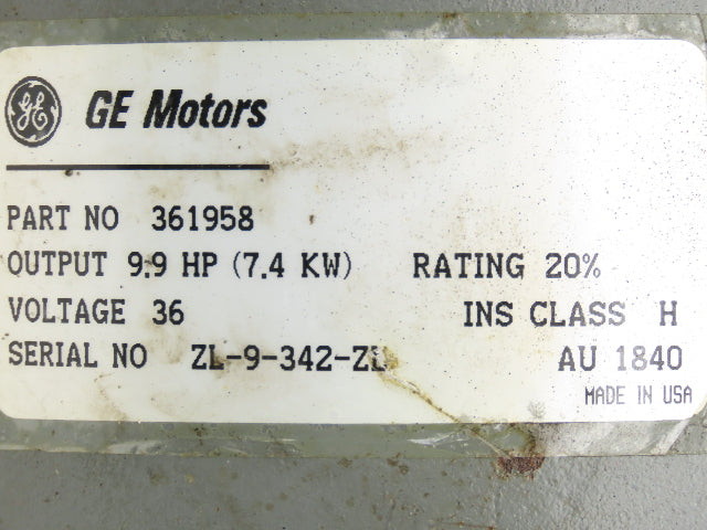 Yale 361958 Forklift Hydraulic Pump & Motor 36/48VDC Off ERC120HDN36SV084