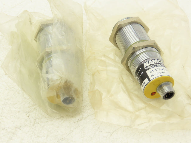Namco ET 120-42420 Inductive Proximity Switch 20-250 VAC 30mm OD x 60mm Lot of 2
