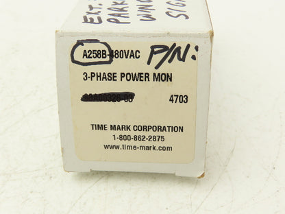 Time Mark A258B Voltage 3-Phase Power Monitoring Relay 480V