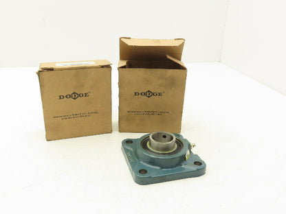 Dodge F4B-SC-104S 4-Bolt Flange Mount Ball Bearing Unit 1-1/4" Bore Lot of 2