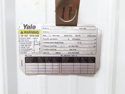 Yale Forklift Front Dual Wheel Drive Axle Assembly 6-Lug Off ERC120HDN36SV084