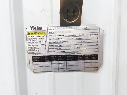 General Electric 375015 Yale Forklift Motor 36/48VDC Off ERC120HDN36SV084