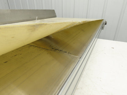 26"x 75"L High Speed Belt Conveyor .5Hp 230/460V 3PH 385 FPM Belt Drive Aluminum