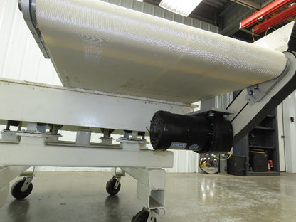 26"x 75"L High Speed Belt Conveyor .5Hp 230/460V 3PH 385 FPM Belt Drive Aluminum