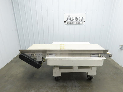 26"x 75"L High Speed Belt Conveyor .5Hp 230/460V 3PH 385 FPM Belt Drive Aluminum