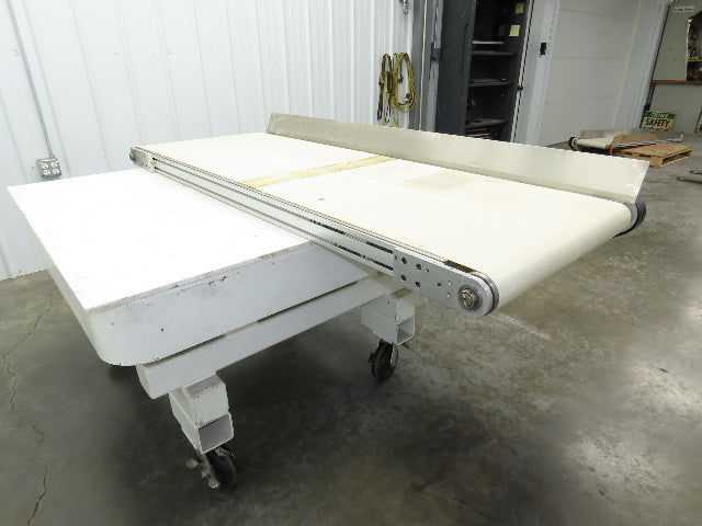 26"x 75"L High Speed Belt Conveyor .5Hp 230/460V 3PH 385 FPM Belt Drive Aluminum