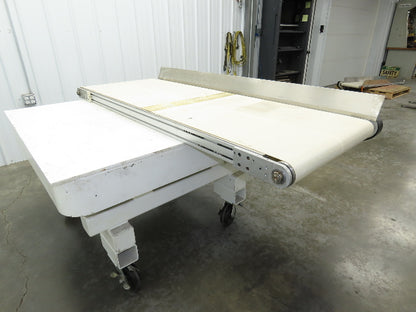 26"x 75"L High Speed Belt Conveyor .5Hp 230/460V 3PH 385 FPM Belt Drive Aluminum