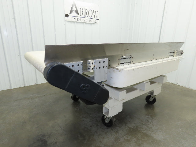 26"x 75"L High Speed Belt Conveyor .5Hp 230/460V 3PH 385 FPM Belt Drive Aluminum