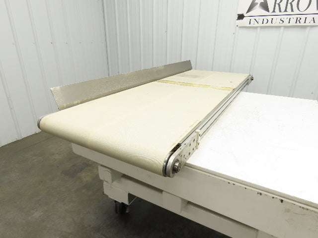 26"x 75"L High Speed Belt Conveyor .5Hp 230/460V 3PH 385 FPM Belt Drive Aluminum