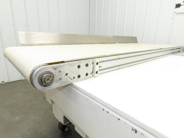 26"x 75"L High Speed Belt Conveyor .5Hp 230/460V 3PH 385 FPM Belt Drive Aluminum