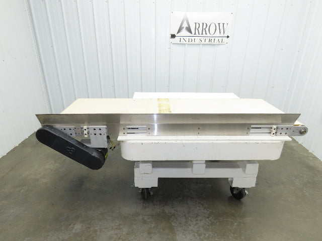 26"x 75"L High Speed Belt Conveyor .5Hp 230/460V 3PH 385 FPM Belt Drive Aluminum