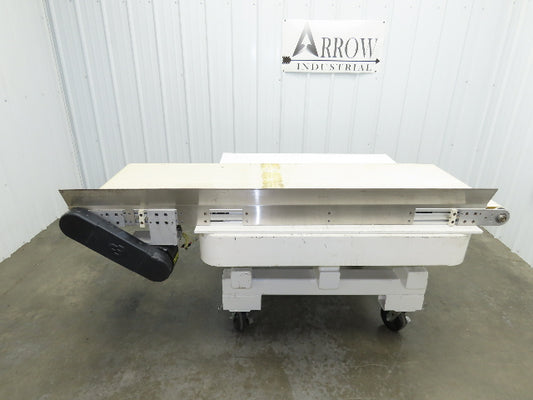 26"x 75"L High Speed Belt Conveyor .5Hp 230/460V 3PH 385 FPM Belt Drive Aluminum
