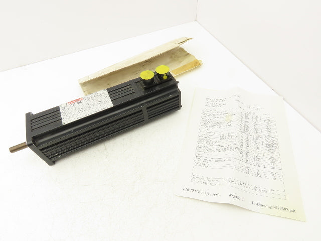 Elwood M433-FAN0-0P0C S33F-A00-F0V0 AC Servo Motor 1 Hp 3250 Max RPM 230VAC