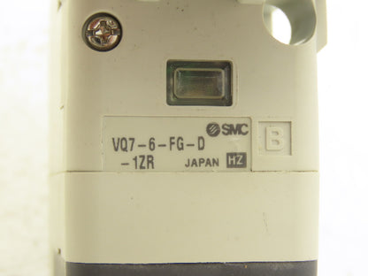SMC VQ7-6-FG-D-1ZR Pneumatic Air Solenoid Valve Size 1 ISO 4/5 Port 0.15-1.0MPa