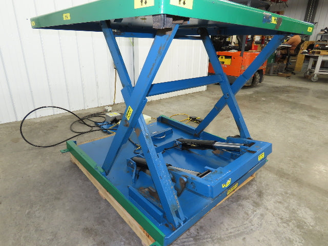 Vestil EHLTX Low Profile Lift Table 2000lb 53x51" Top 36" Travel 480V 3Ph