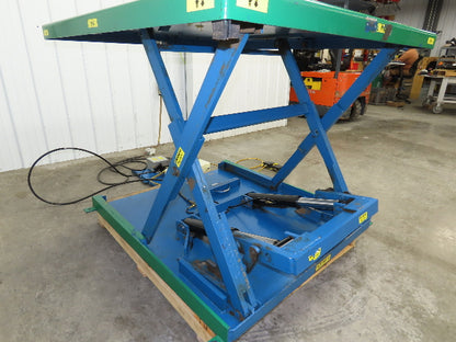 Vestil EHLTX Low Profile Lift Table 2000lb 53x51" Top 36" Travel 480V 3Ph