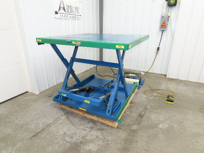 Vestil EHLTX Low Profile Lift Table 2000lb 53x51" Top 36" Travel 480V 3Ph