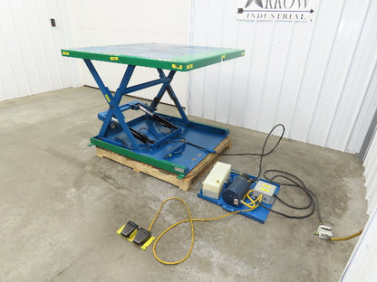 Vestil EHLTX Low Profile Lift Table 2000lb 53x51" Top 36" Travel 480V 3Ph