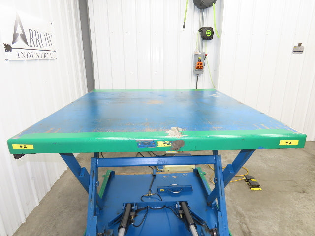 Vestil EHLTX Low Profile Lift Table 2000lb 53x51" Top 36" Travel 480V 3Ph