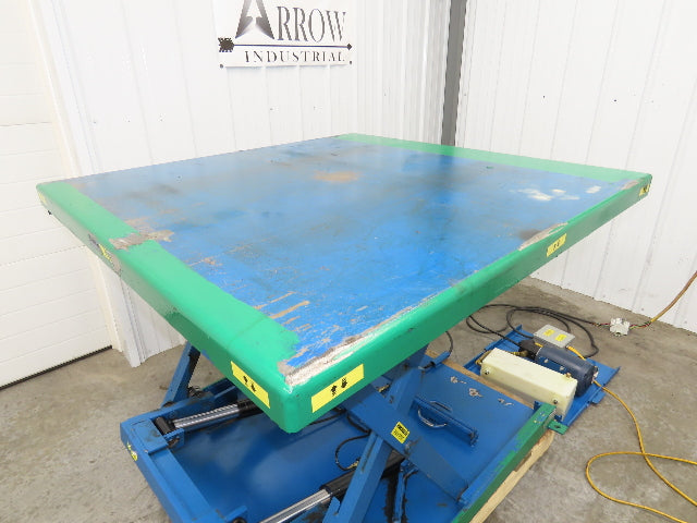 Vestil EHLTX Low Profile Lift Table 2000lb 53x51" Top 36" Travel 480V 3Ph
