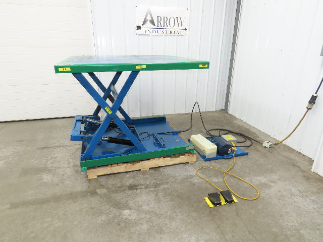 Vestil EHLTX Low Profile Lift Table 2000lb 53x51" Top 36" Travel 480V 3Ph