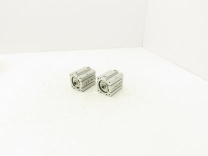 SMC NCDQ8A150-075 Compact Pneumatic Cylinder 1-1/2" Bore 3/4" Stroke Lot of 2