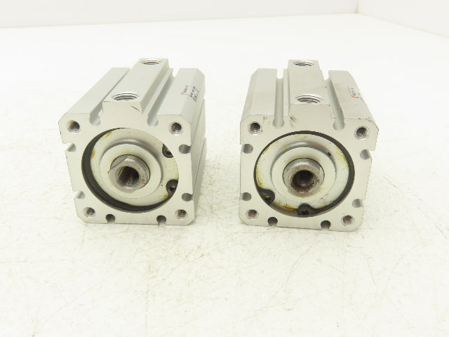 SMC NCDQ8A150-075 Compact Pneumatic Cylinder 1-1/2" Bore 3/4" Stroke Lot of 2