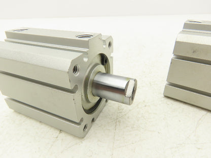 SMC NCDQ8A150-075 Compact Pneumatic Cylinder 1-1/2" Bore 3/4" Stroke Lot of 2