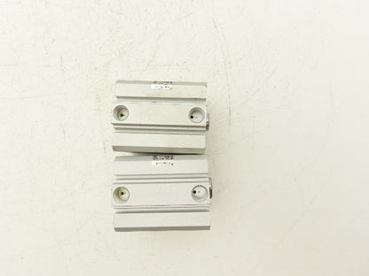 SMC NCDQ8A150-075 Compact Pneumatic Cylinder 1-1/2" Bore 3/4" Stroke Lot of 2