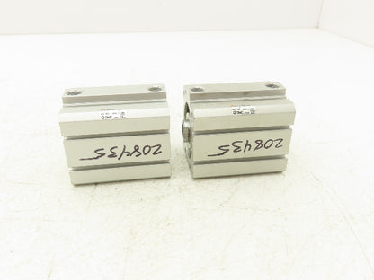 SMC NCDQ8A150-075 Compact Pneumatic Cylinder 1-1/2" Bore 3/4" Stroke Lot of 2