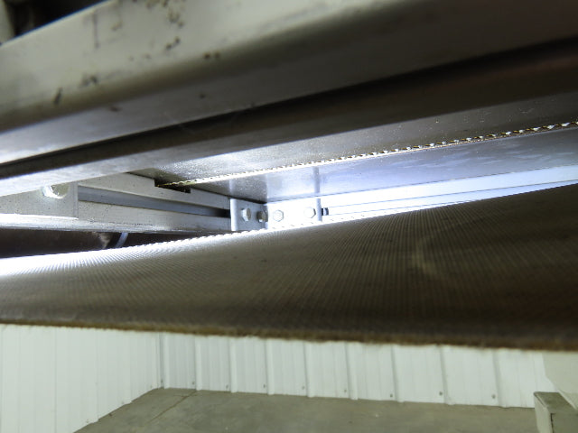 17"x 82"L Slider Bed Conveyor 15"Belt w/Stainless Sides 90VDC Belt Drive 85 FPM