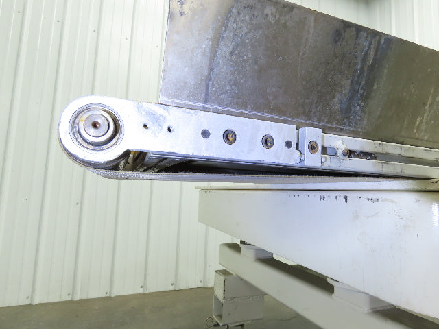 17"x 82"L Slider Bed Conveyor 15"Belt w/Stainless Sides 90VDC Belt Drive 85 FPM