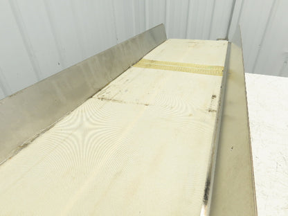 17"x 82"L Slider Bed Conveyor 15"Belt w/Stainless Sides 90VDC Belt Drive 85 FPM