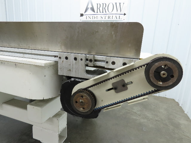 17"x 82"L Slider Bed Conveyor 15"Belt w/Stainless Sides 90VDC Belt Drive 85 FPM