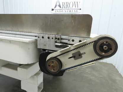 17"x 82"L Slider Bed Conveyor 15"Belt w/Stainless Sides 90VDC Belt Drive 85 FPM