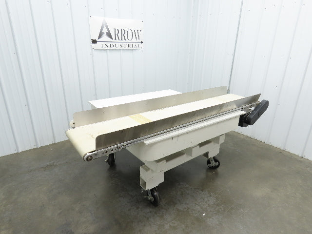 17"x 82"L Slider Bed Conveyor 15"Belt w/Stainless Sides 90VDC Belt Drive 85 FPM