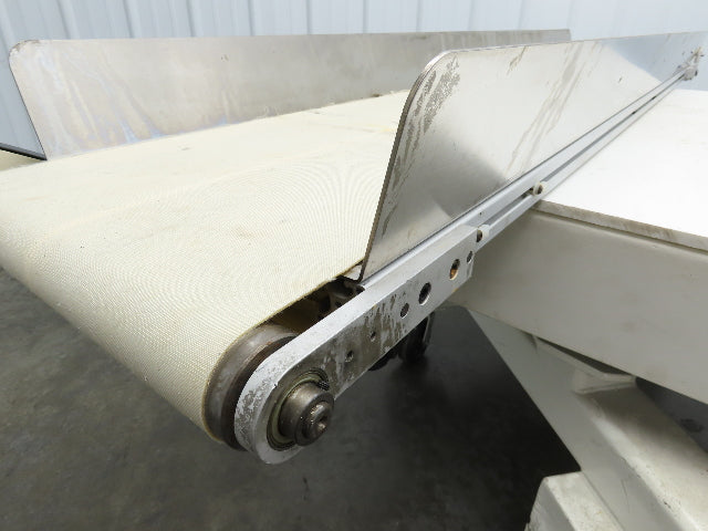 17"x 82"L Slider Bed Conveyor 15"Belt w/Stainless Sides 90VDC Belt Drive 85 FPM