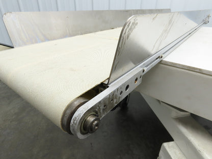 17"x 82"L Slider Bed Conveyor 15"Belt w/Stainless Sides 90VDC Belt Drive 85 FPM
