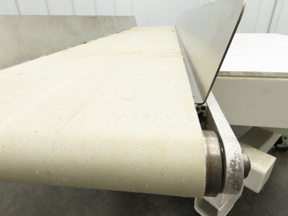 17"x 82"L Slider Bed Conveyor 15"Belt w/Stainless Sides 90VDC Belt Drive 85 FPM
